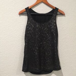 The Limited Layered Sheer & Sequined Top